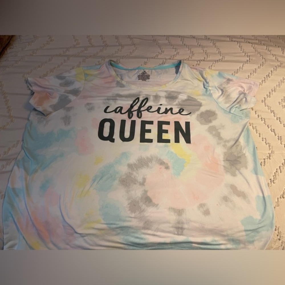Secret Treasures Pastel Tie-Dye Top